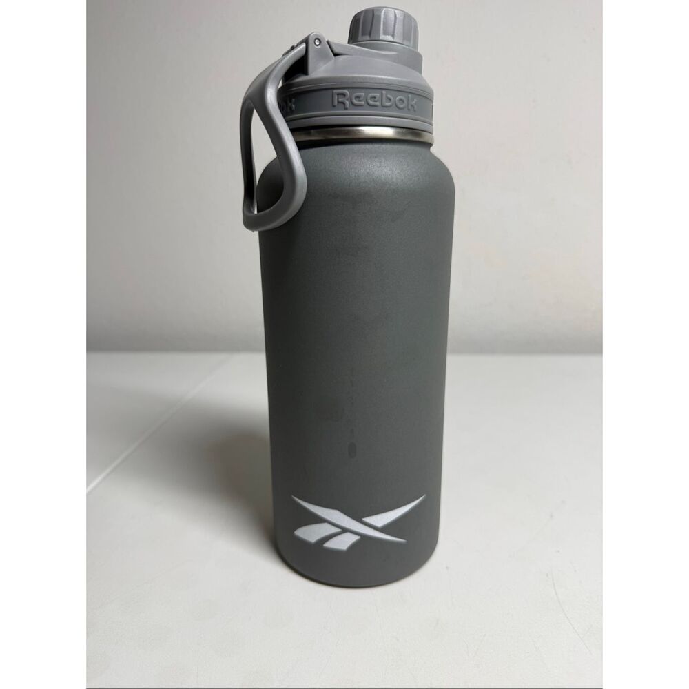 Reebok Stainless Steel Water Bottle With Athletic Design Insulated 32OZ